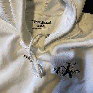 Calvin Klein White Pullover with Logo